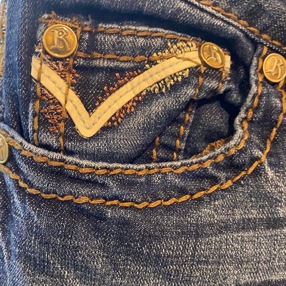 Rock & Roll Cowgirl Low Rise Bootcut Jeans – Size 30x32 - Picture 6 of 6